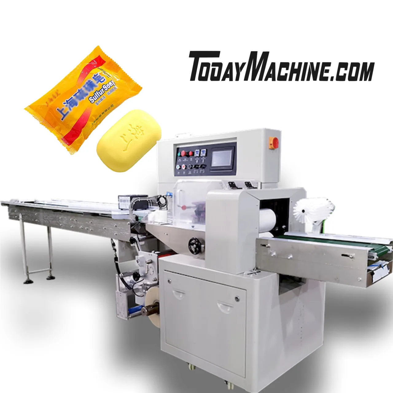 Автоматическая горизонтальная машина для упаковки подушек печенья и хлеба с