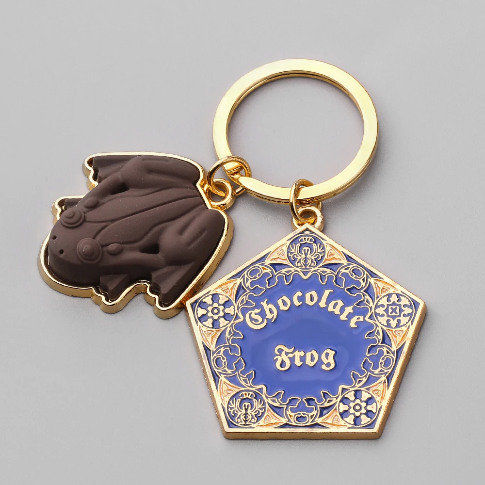 

Harri Potter Classic Frog Gold Metal Keychain Magic School Keyring Chain Ornament Cosplay Collection Jewelry Gift Wholesale