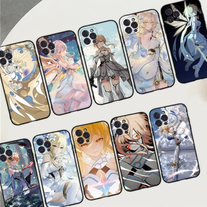 

Genshin Impact Lumine Phone Case Silicone Soft For iphone 14 13 12 11 Pro Mini XS MAX 8 7 6 Plus X 2020 XR Shell