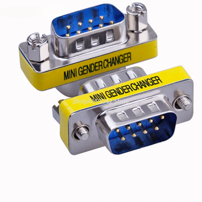 1 шт. DB9 9-контактный разъем папа-папа/гнездо/мама-папа-мама мини-адаптер для