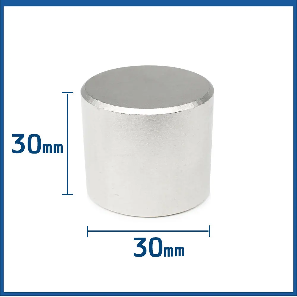 

1/2PCS 30x30 Bulk Round Search Magnet N35 Thick Powerful Strong Magnetic Magnets 30x30mm N35 Circuler Neodymium Magnet 30*30 mm