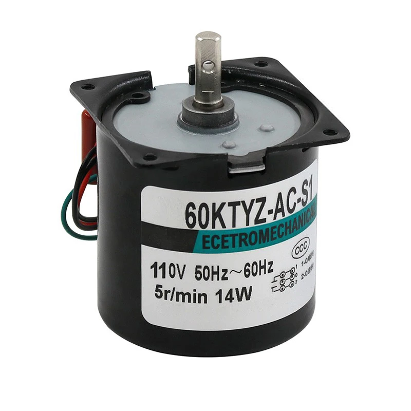 

110V 220V AC 14W Gear Motor 60KTYZ Permanent Magnetic Synchronous Motor
