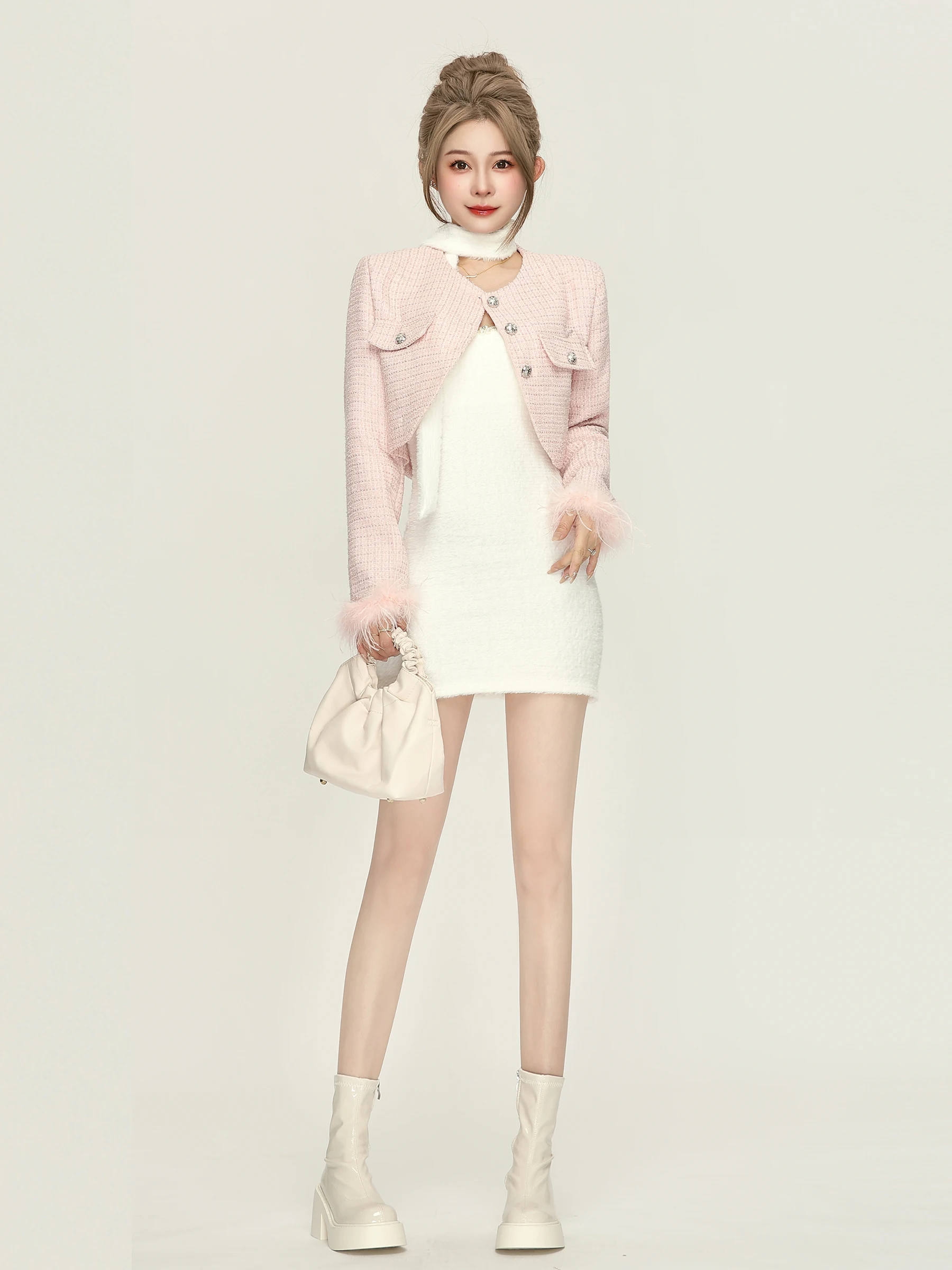 Изящное короткое пальто Socialite High Sense осенне-зимний новый маленький универсальный