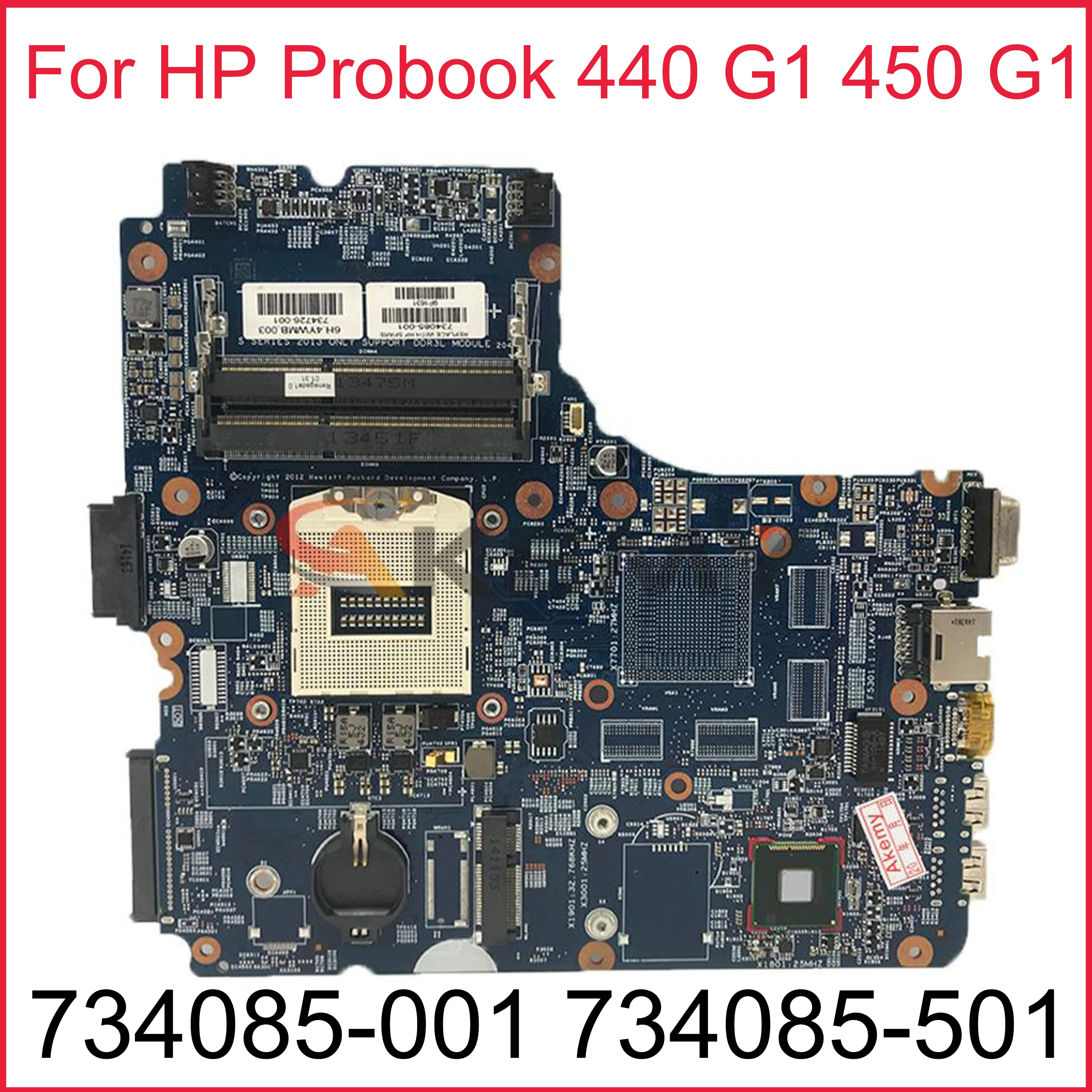 

734085-001 734085-501 734085-601 For HP Probook 440 G1 450 G1 Laptop Motherboard 12241-1 48.4YW05.011 DDR3 SR17D 100% Tested