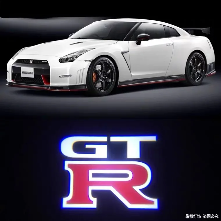 

Led Emblem Car Door Light Luces Projector For Nissan GTR R34 / R35 Xtrail X-Trail Courtesy Light Auto Atmosphere Projector Lamps