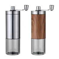 manual coffee beans grinder with adjustable setting conical burr milling bean burr handheld coffee grinder home office camping