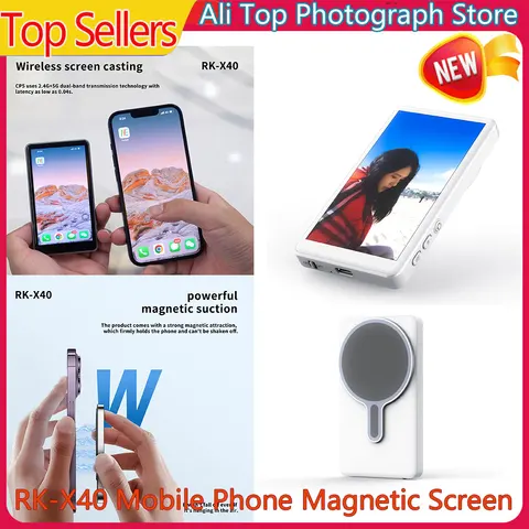 Мобильный магнитный метатель экрана для iPhone Android смартфона, объектив задней камеры, широкоугольный экран для селфи, Fotorgear MS01 RK-X40