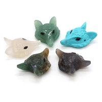 natural stone pendant decoration hox head shaped beads ornament for necklace bed room office desk ornaments accessory