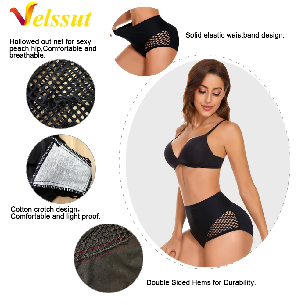 Velssut Women Hip Lift Body Sculpting Panties Seamless Panty Butt Lifter Tummy Control Shapewear Slimming Belly Body Shaper