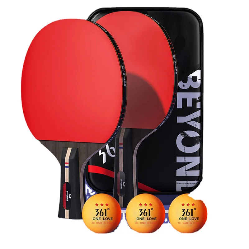 

Professional Red Ping Pong Set Table Ball Long Pips Rubber Squash Ping Pong Palette Badminton Racket Raquete Table Tennis Goods