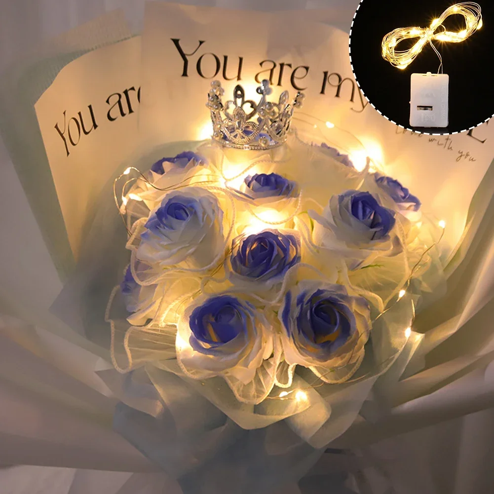 5 шт./упаковка медные светодиодные гирлянды с 3 скоростными режимами