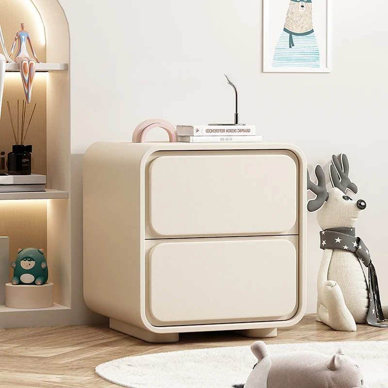 

Side Bedroom Bedside Table Mobile Bed Small Minimalist Modern Coffee Tables Unique White Luxury Comodini Home Furniture WWH40XP