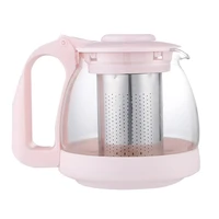 high temperature resistant glass teapot detachable stainless steel filter tea maker home office portable tea set