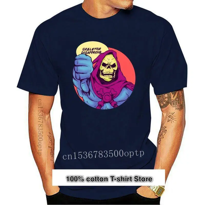 

Camiseta a la moda para hombre, camiseta divertida de Skeletor, camiseta impresa personalizada, desaprobada