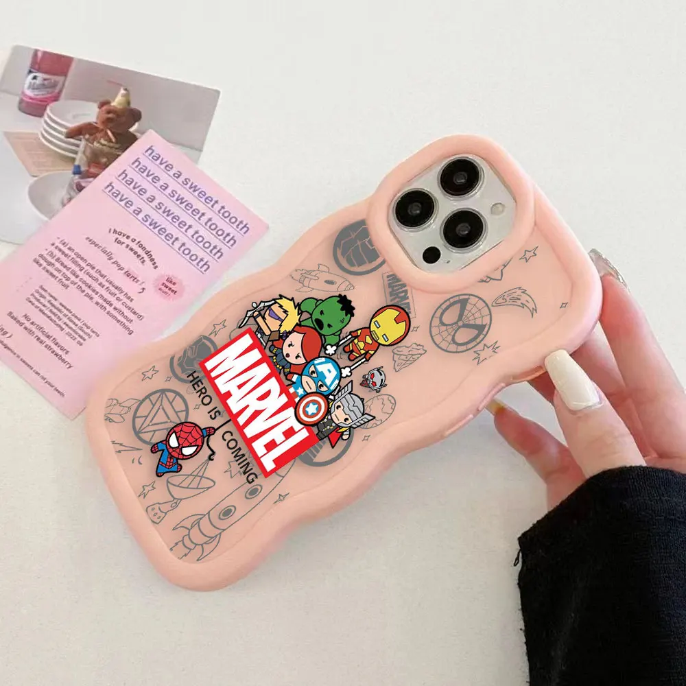 Ударопрочный чехол для телефона Marvel Funny Groot Spider Man Iron с матовой кожей Apple iPhone 11 12 13 14