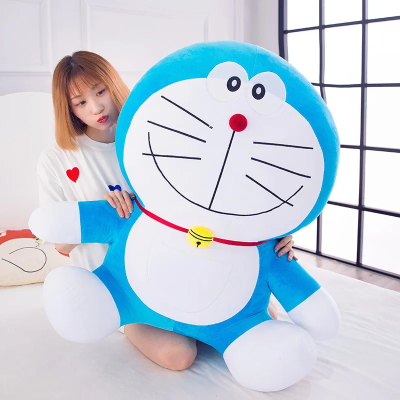 Фото Doraemon 70 см Kawaii плюшевая игрушка-подставка от меня, милая плюшевая кукла, мультяшная кошка, животное, диван-кровать, подушка, игрушка, рождественские подарки, игрушки №3