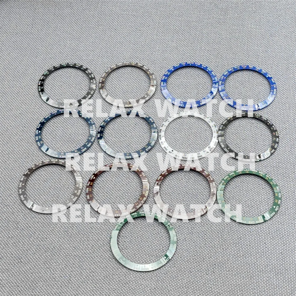 

38MM GMT Multi Time Zone Display Ceramic Bezel Fits 40MM 41MM Stainless Steel Watch Case