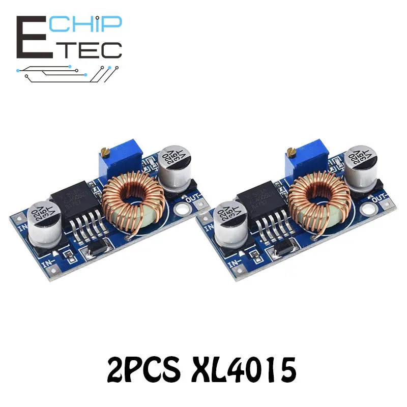 

Free shipping 2PCS XL4005 DSN5000 Beyond LM2596 DC-DC Adjustable Step-down 5A Power Supply Module 5A Large Current Buck Module
