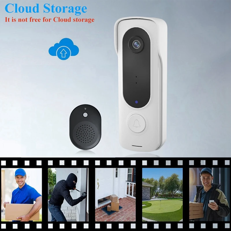 

Smart Wireless Video Doorbell Digital Visual Intercom WIFI Door Bell Electronic Doorbell 480P Home Security Camera
