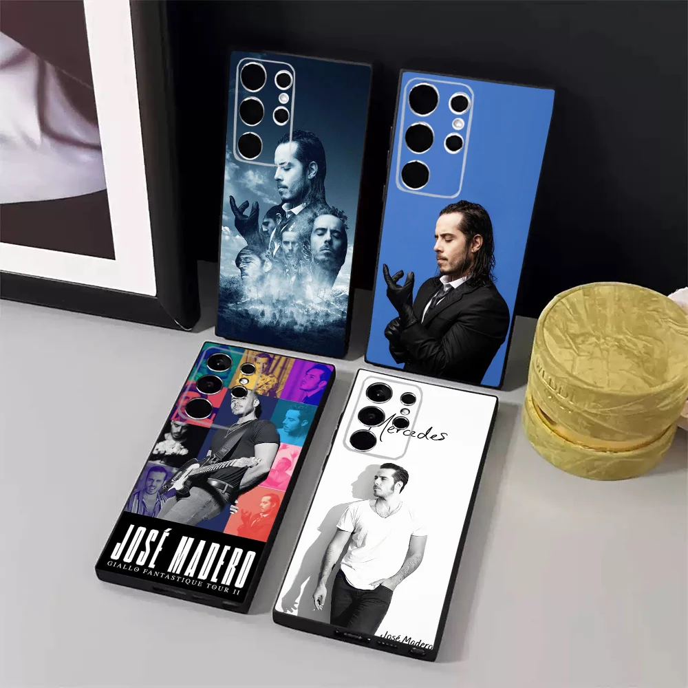 Чехол для телефона Jose Madero Samsung S24 23 22 30 21 10 9 Ultra Plus Lite FE 5G черный мягкий чехол