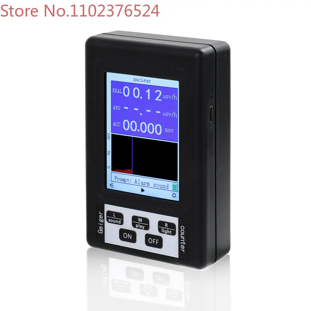 

BR-9B Handheld Digital Nuclear Radiation Detector Geiger Counter Semi-functional Type Dosimeter Dosimeter Marble Tester