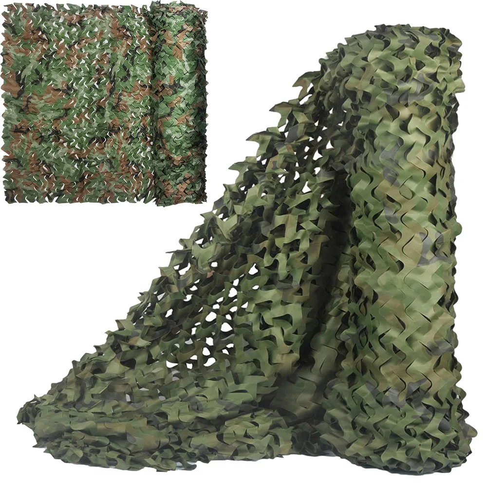 

Military Camouflage Netting Woodland Army training Camo netting for Hunting Camping Car Cover and Outdoor Army Sunshade Mesh