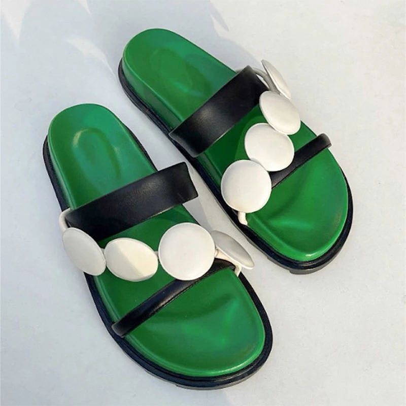 

Шлепанцы женские прогулочные, повседневные сандалии на платформе, плоская подошва, классические, летние тапочки, 2023