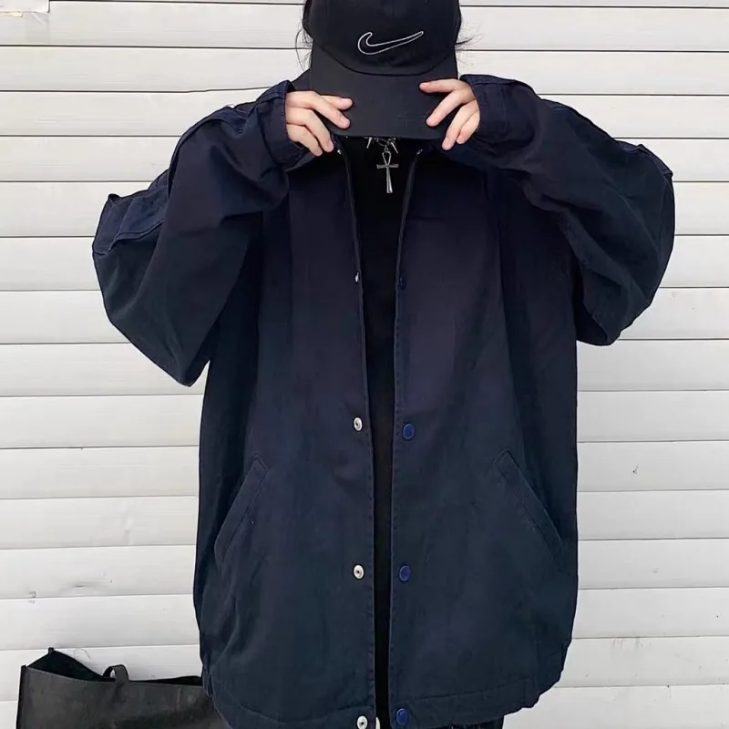 

CAVEMPT C.E FRAME EMBROIDERY JACKET Frame Big Box Embroidery Printing Jacket Loose Coat