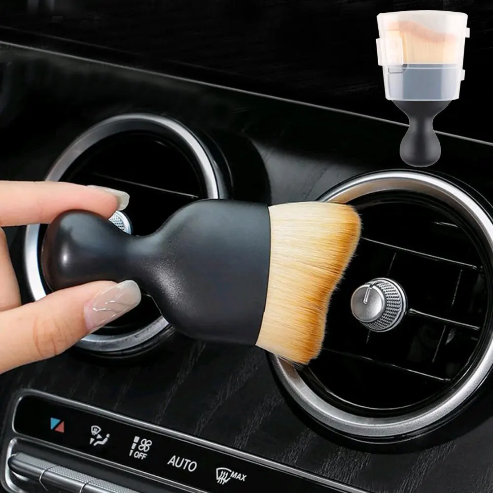 

Car Brush Car Interior Cleaning Tool Air Conditioner Air Outlet Car Detailing Cleaning Artifact Brush Car Crevice Dust Removal