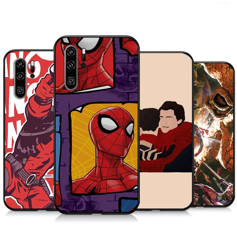 

Marvel Spiderman Iron Man Phone Cases For Huawei Honor P30 P40 Pro P30 Pro Honor 8X V9 10i 10X Lite 9A Funda Coque Soft TPU