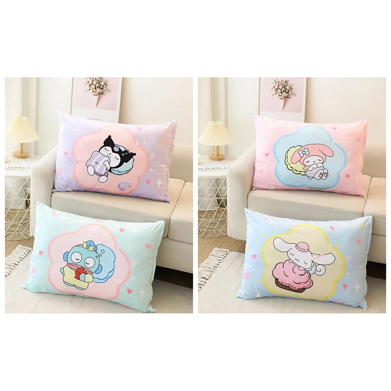 

Kawaii Sanrios series cartoon Cinnamoroll Single girl cute Simple student Kuromi dormitory Pillowcase Christmas birthday gift