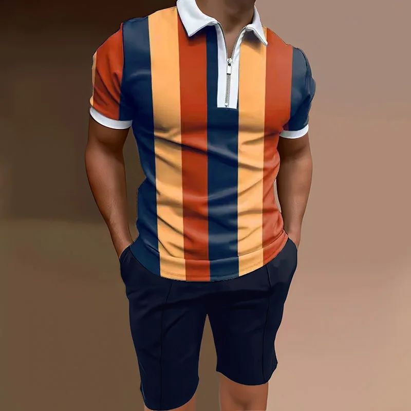 Short sleeve Shorts 2 piece suit for men casual chic outfit perfect for warm weather fun suit style Stylish business suit