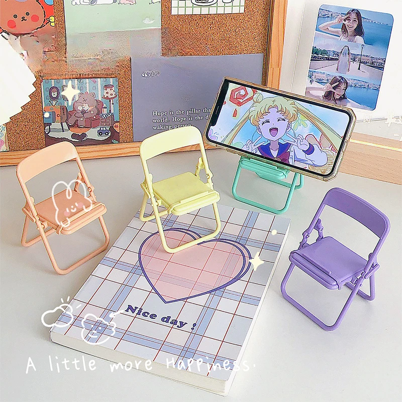 Маленький стул настольный держатель для мобильного телефона креативный