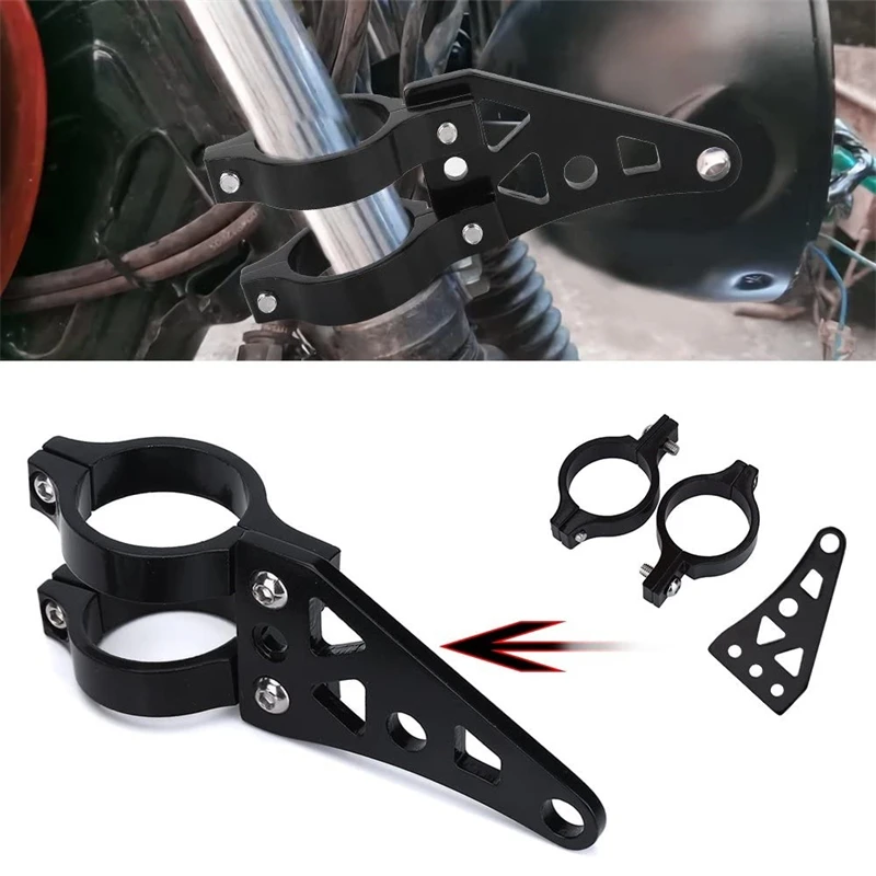

39-41mm Motorcycle Headlight Mount Brackets Fork Ears Chopper Headlamp Holder Clamp Adjustable Motor Fork Mount For Harley