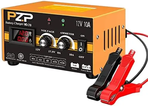 

12V 24V Battery Charger Automotive, 12 Volt 24 Volt Car Truck Motorcycle RV Boat Marine Automobiles Battery Charger Maintainer,