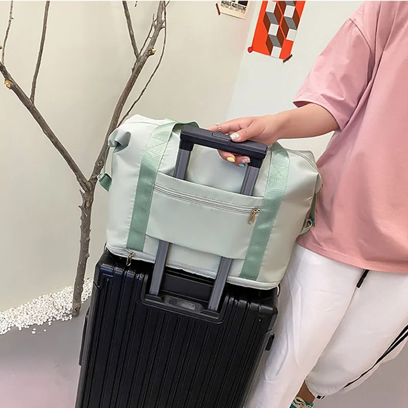 2023 Large Capacity Waterproof Luggage Bag for Universal Folding Travel Bag Dry Wet Separation Fitness Bag Handbag Travel Bag