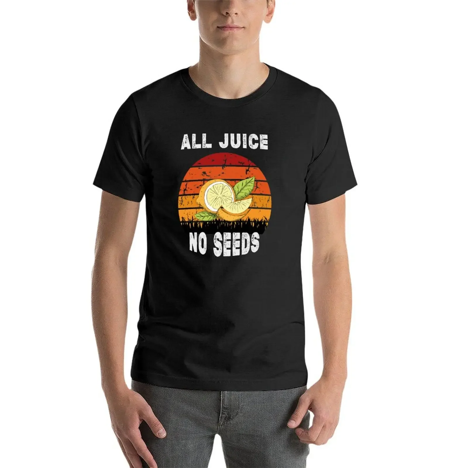 All juice no seeds T-Shirt T-shirts oversize anime t shirts Men's clothing |
