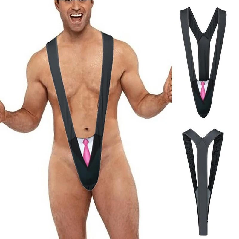 

Men'S Erotic Lingerie Sexy Bib Thong Men'S Temptation Jumpsuit