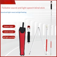 adjustable cane voice blind cane sound and light electronic blind cane four fold blind cane suitable for amblyopia blind people
