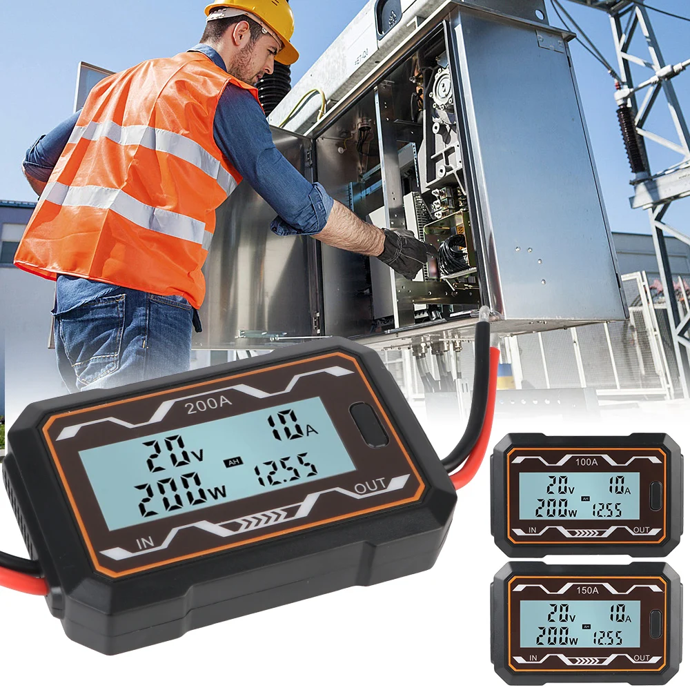 

Цифровой Анализатор Мощности Вольтметр Постоянного Тока И Амперметр Анализатор Мощности Батареи С ЖК-дисплеем С Подсветкой 10...