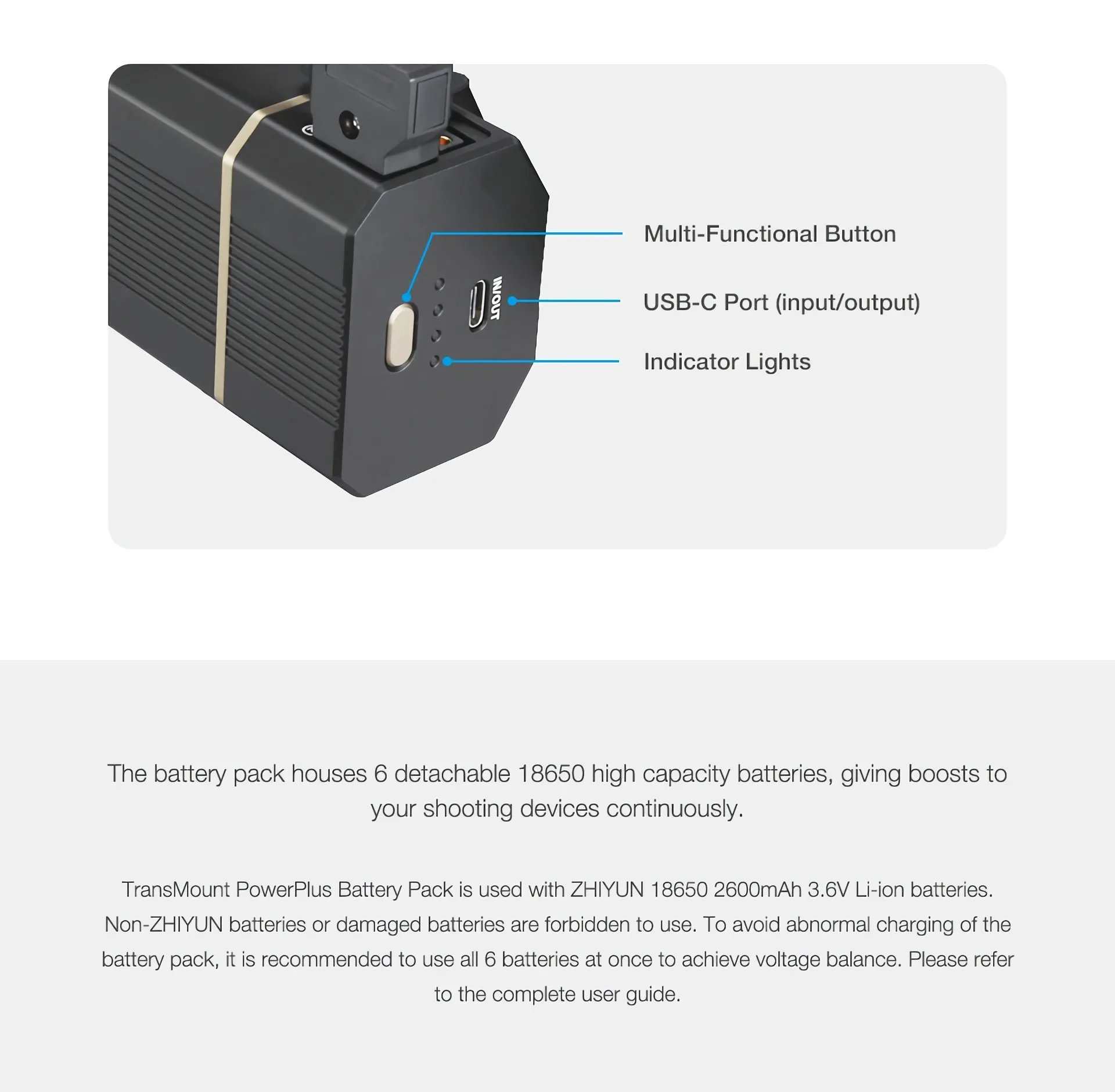 ZHIYUN Official Power Plus для подвеса Zhiyun Crane 3S, 3-осевой ручной стабилизатор, аксессуар для подвеса (art.: 3920ca30cbe80) - 3920ca30cbe80