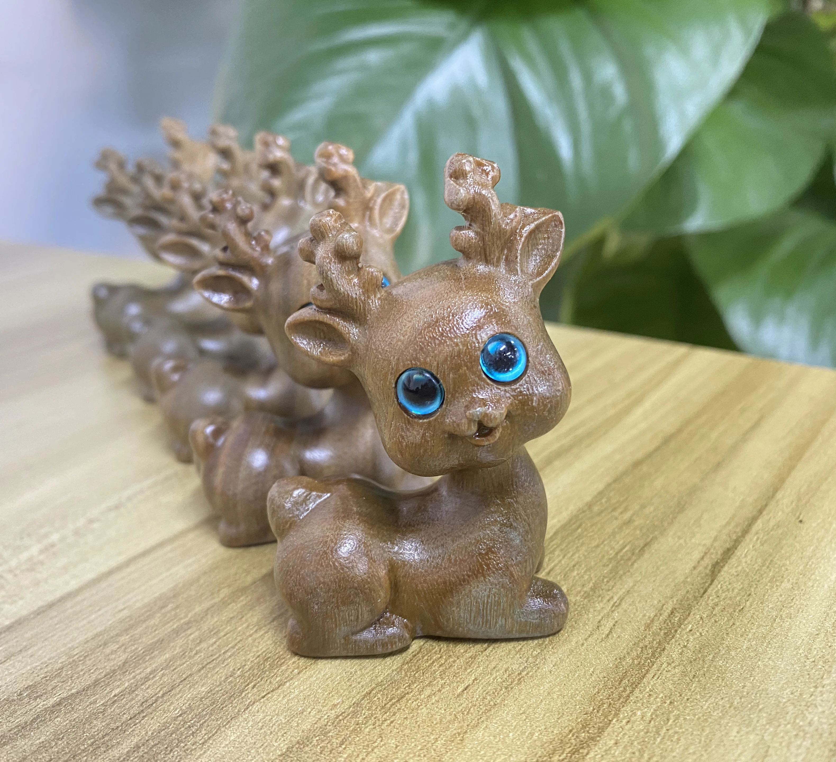 Украшение для дома забавные подарки зеленое сандаловое дерево животное резьба