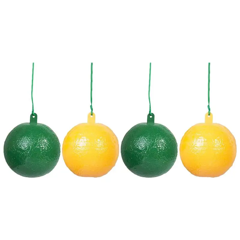 4Pcs Outdoor Fruit Fly Traps Sticky Fruit Fly Lure Balls Fly Catching Balls Sticky Fruit Fly Lure Ball for Tree Farm Yard Garden