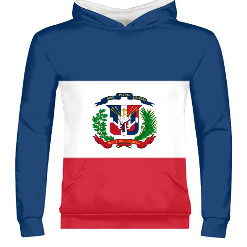 

DOMINICA Male Youth Custom Name Dma Zipper Sweatshirt Nation Flag Spanish Dominican Dominicana Republic Print Photo Clothing