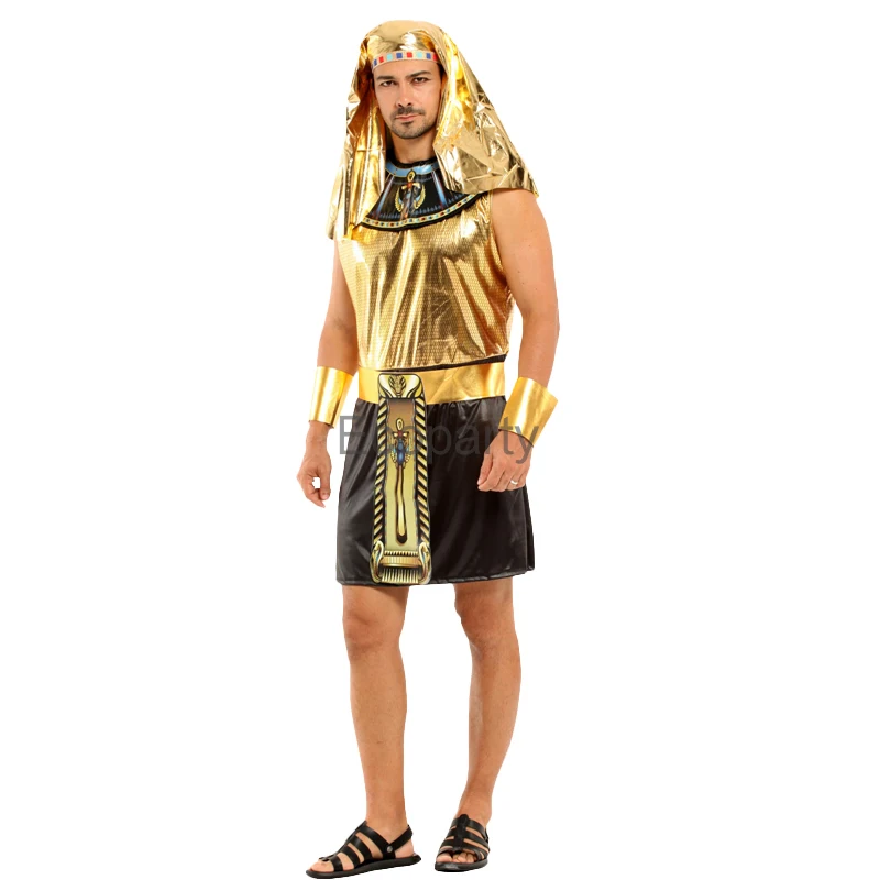 Костюм фараона в древнем египетском стиле на Хэллоуин для мужчин король карнавал
