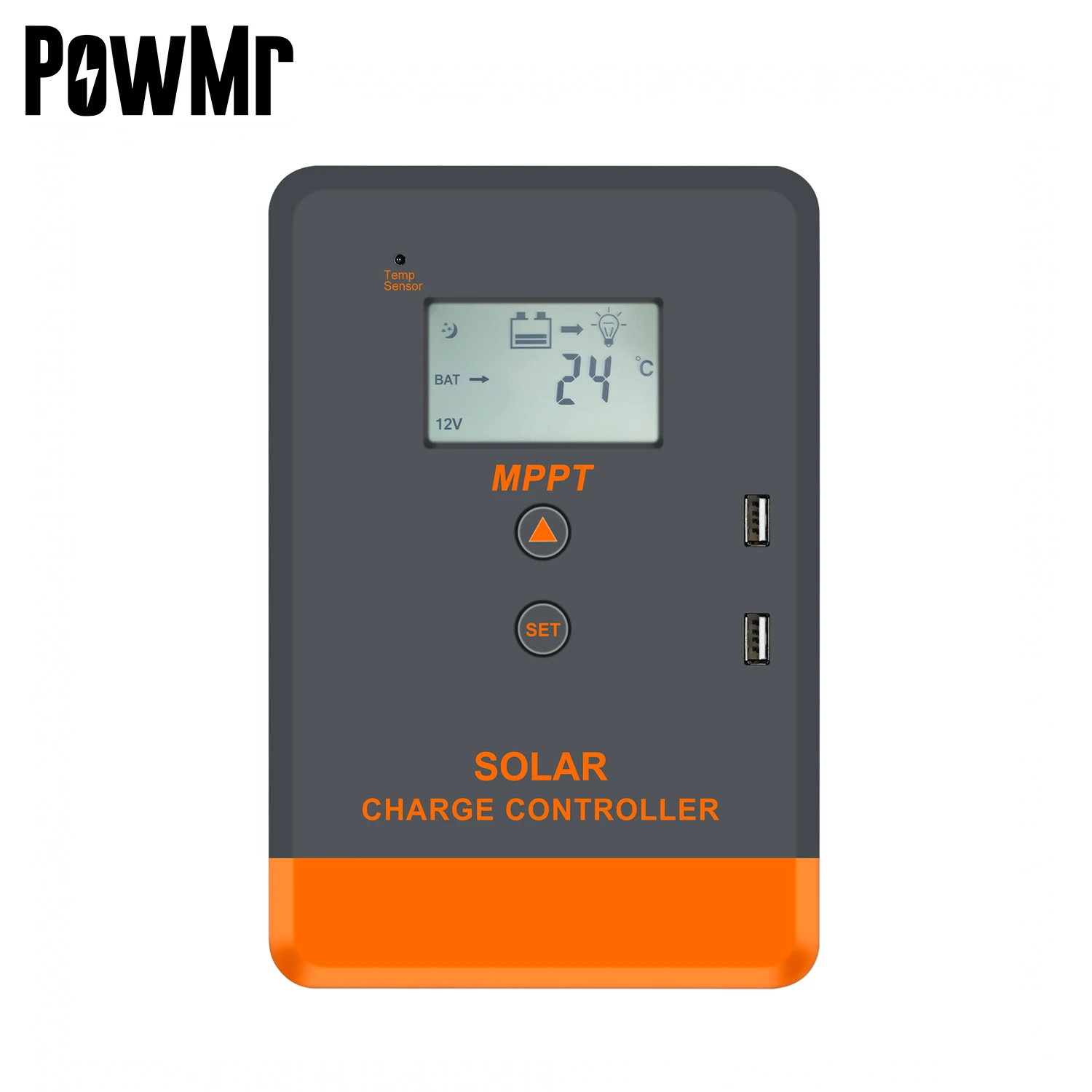 

PowMr MPPT Solar Charger Controller 40A 30A 20A 12V 24V Solar Panel Regulator LCD Display Various Multiple Load Control Modes