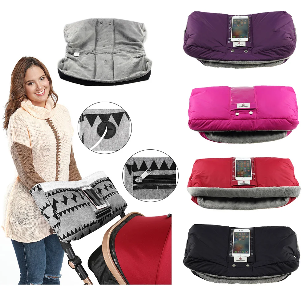 

Перчатки для детской коляски зимняя муфта для рук, водонепроницаемый аксессуар для детской коляски, муфта для детской коляски, плотные перч...