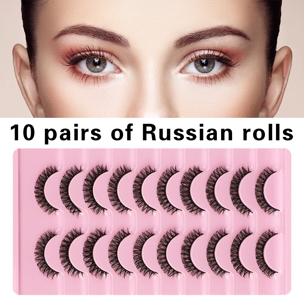 

10 пар, женские пушистые Искусственные ресницы с эффектом 3d