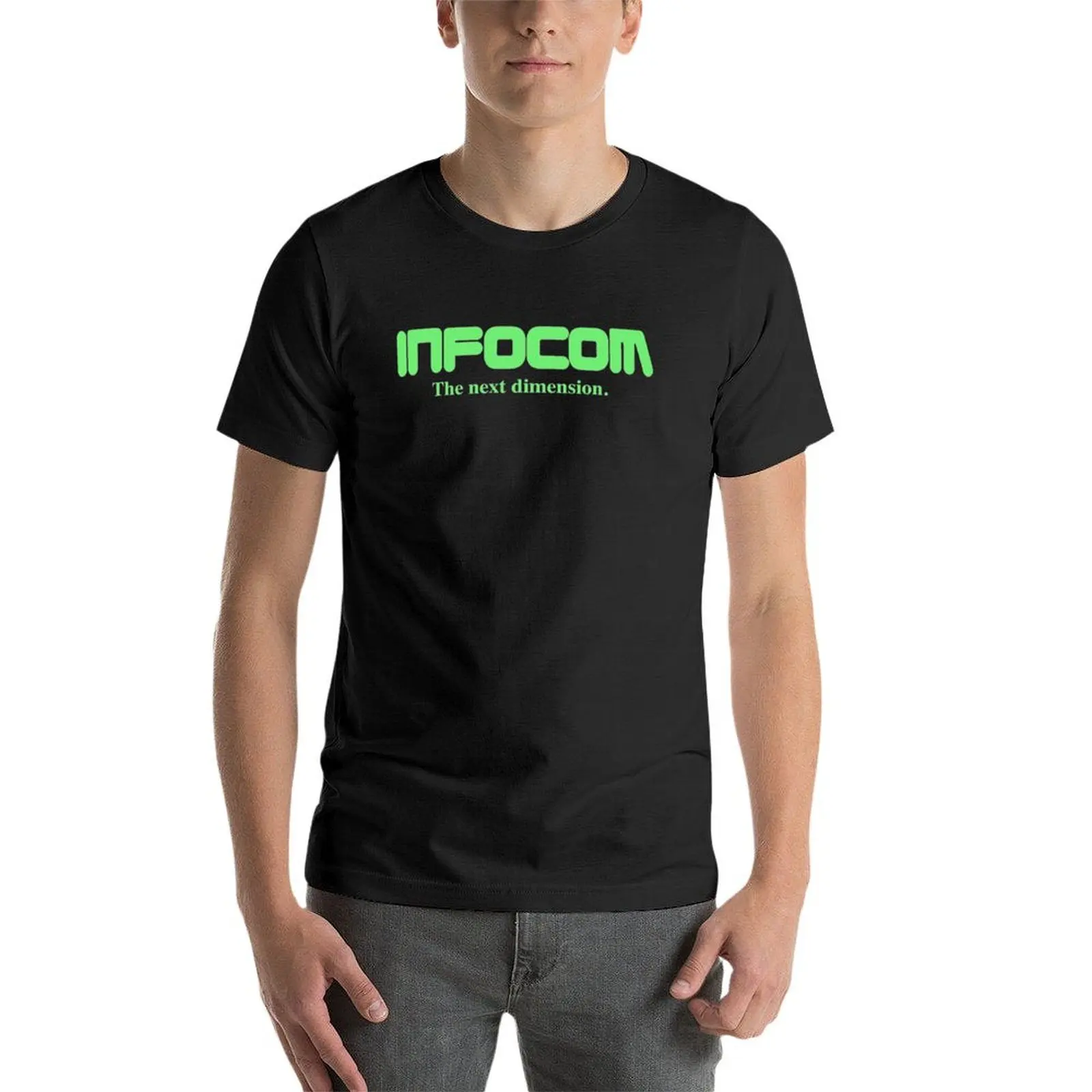 Игровая футболка Infocom футболки великолепная с коротким рукавом кавайная одежда