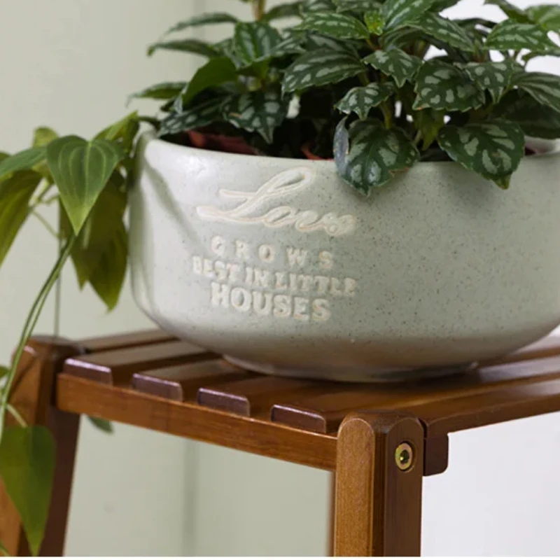 Высокая бамбуковая подставка для растений 77/97/117 см стеллаж цветочного горшка